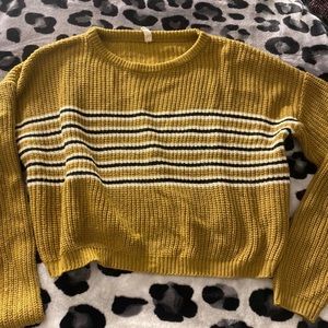 white and black stripe knitted LongSleeve 🤎